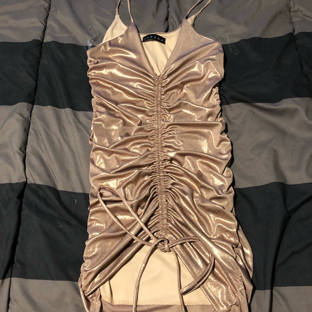 Gold dress